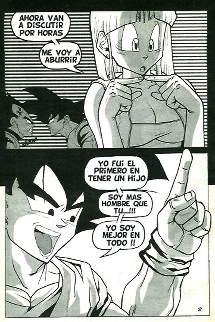 Goku y vegeta se follan a bulma desnuda comic porno