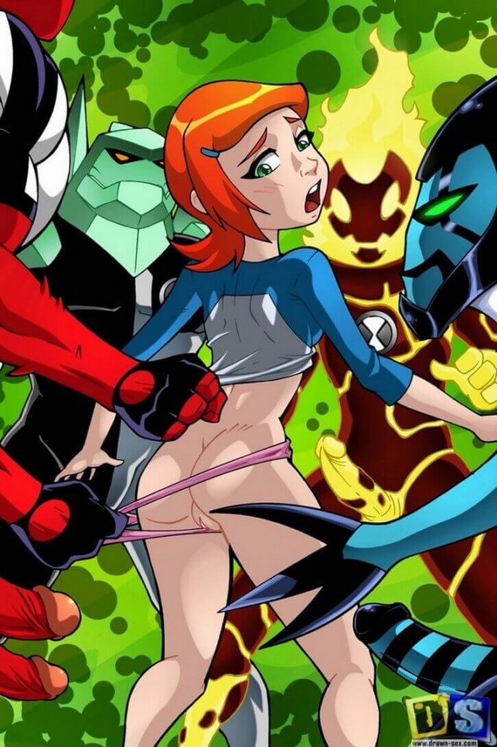 Gwen VS Todos Los Aliens de ben 10 | Comics porno